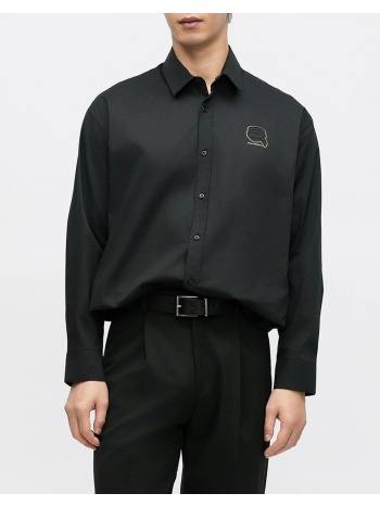 karl lagerfeld shirt casual 605916-561600-990 black