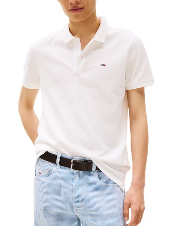 tommy jeans tjm slim placket polo ext dm0dm20676-ybl