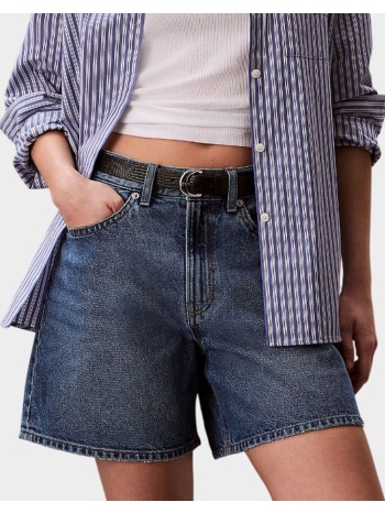 calvin klein jeans hi rise a-line short blue caroli