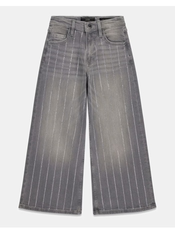 guess palazzo grey str denim pants παντελονι παιδικο girl