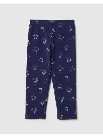 ovs legging 3/4 aop glitter 2575598-rhodonite purple