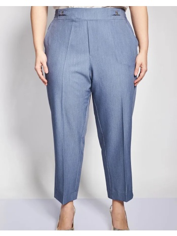 parabita peg παντελόνι twill tr με μεταλλικές λεπτομέρειες