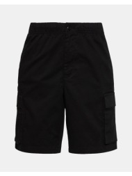 calvin klein jeans 9` cotton pull on cargo short lv04rb618g-ub1 black