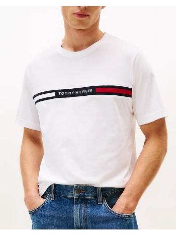tommy hilfiger hilfiger chest insert tee mw0mw36498-ybr