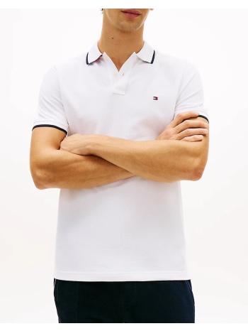 tommy hilfiger pique undercollar reg polo mw0mw42748-ybr