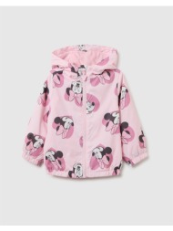 ovs minnie aop rain jkt 2415270-barely pink pink