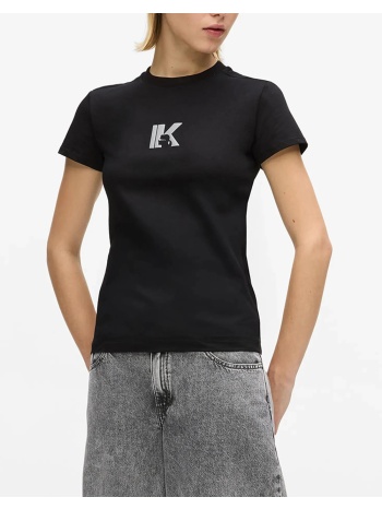 karl lagerfeld jeans klj slim ss k logo tee b2w17064-999