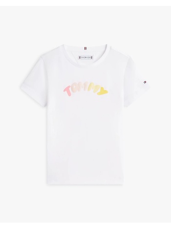 tommy hilfiger tommy puff print tee ss
