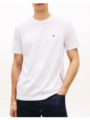 tommy hilfiger global stripe tee mw0mw42393-ybr white