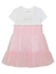 guess mixed fabric ss dress φορεμα παιδικο girl k6rk00k6yw0-a61t mixed
