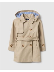 ovs long trench double-breast 2551582-smoke gray biege