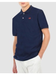 la martina μπλουζα polo κμ man polo s/s sleeve cotton piq 3lmbpmp11-07017 navyblue
