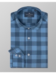 oxford company romeo slim fit πουκαμισο f131-rz21.01-01 blue