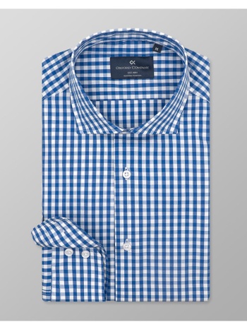 oxford company romeo slim fit πουκαμισο m137-rz21.02-02 blue