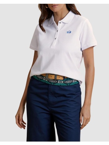la martina μπλουζα πολο κμ woman polo s/s 30/1 cotton piq
