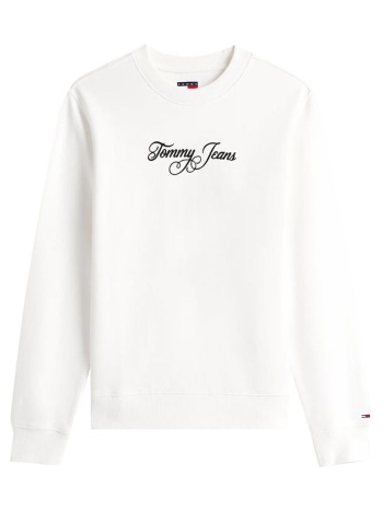 tommy jeans tjw reg ess logo 1 crew ext dw0dw21922-ybl