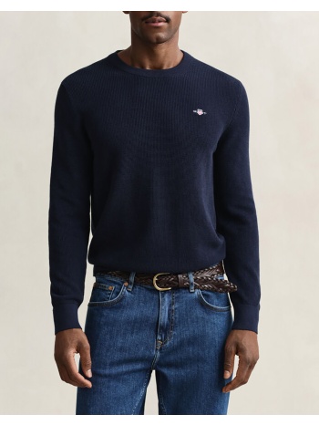 gant πουλοβερ μμ micro textured cotton c-neck 3g8030291-433