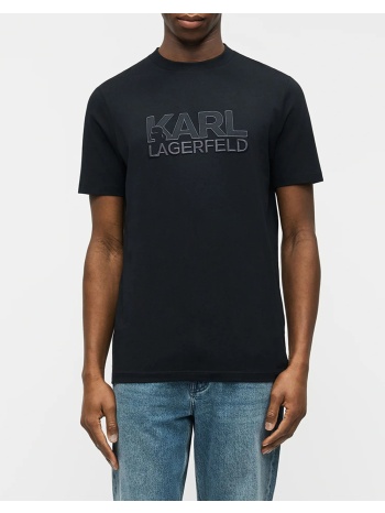 karl lagerfeld t-shirt crewneck 755035-562221-690 darkblue