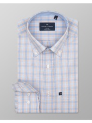 oxford company button down πουκαμισο m130-bz10.01-01 cyan
