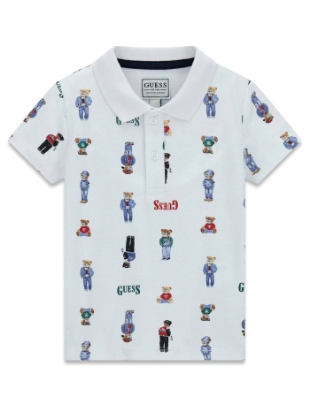 guess ss polo μπλουζα παιδικο boy n6rp01kbv51-pm4q multi