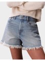 calvin klein jeans 90s short 3 in bardot blue lv047f765g-xhe denimlightblue