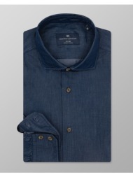 oxford company romeo slim fit πουκαμισο j111-rz21.01-01 denimdarkblue