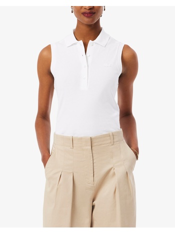 lacoste μπλουζα χμ polo ss 3pf5445-001 white