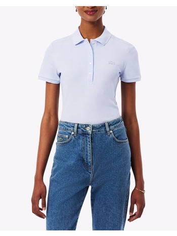 lacoste μπλουζα κμ polo ss 3pf5462-j2g lightblue