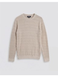 antony morato pre mmsw01578ya100071 sweater regular fit in combed cotton fine yarn 3d jacquard knits