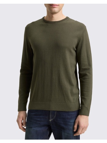 tom tailor basic crew nec πλεκτο ανδρικο 1049500-10920 khaki