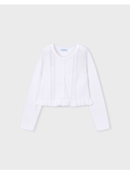 mayoral ζακετα πλεκτη 03383-094 white