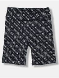 guess microfiber shorts σορτς παιδικο girl j6rd02mc01p-p9np black