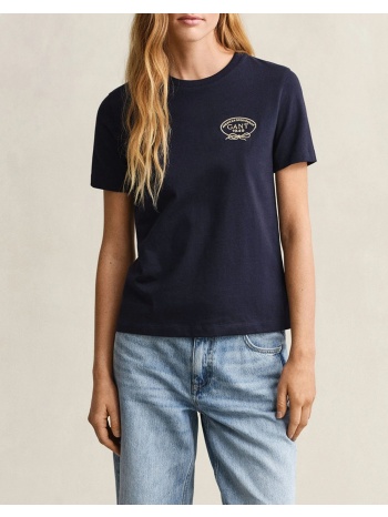 gant μπλουζα κμ rope graphic ss t-shirt 3gw4201443-433