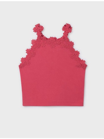 mayoral μπλουζα τιραντες δαντελ γκιπου 06015-020 coral