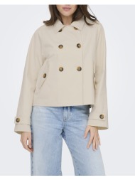 only onlapril life short trenchcoat otw noos 15274982-birch biege