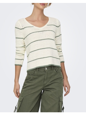only onlgeena l/s v-neck knt noos 15340862-cloud