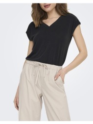 only onlfree s/s mod.v-neck top jrs noos 15287041-black black