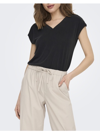 only onlfree s/s mod.v-neck top jrs noos 15287041-black