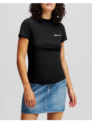 karl lagerfeld jeans klj slim ss tee a1w17004-999 black