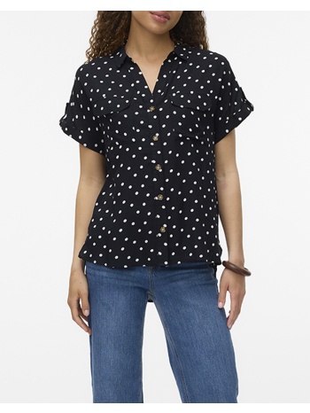 vero moda vmbumpy ss shirt aop wvn noos 10331923-blackcarla