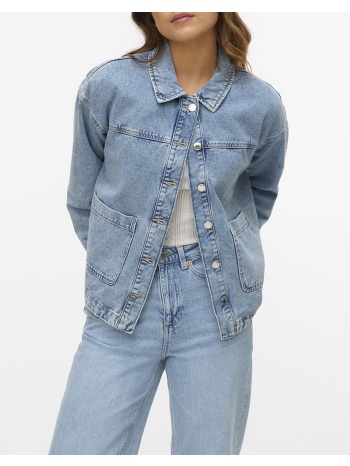 vero moda vmjamie ls denim shacket mix ga noos