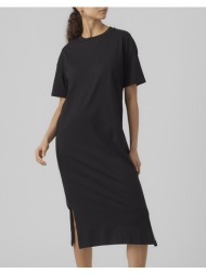 vero moda vmmolly ss oversize calf dress noos 10286081-black black