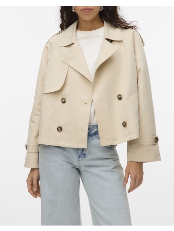 vero moda vmchloe short trenchcoat noos 10309534-oatmeal