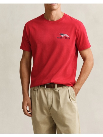 gant μπλουζα κμ graphic ss tshirt 3g2003394-630 red