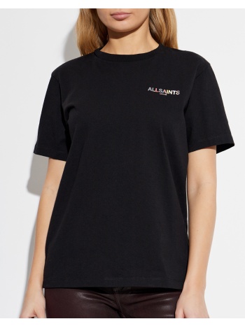 all saints blaze bf tee w032je-black black