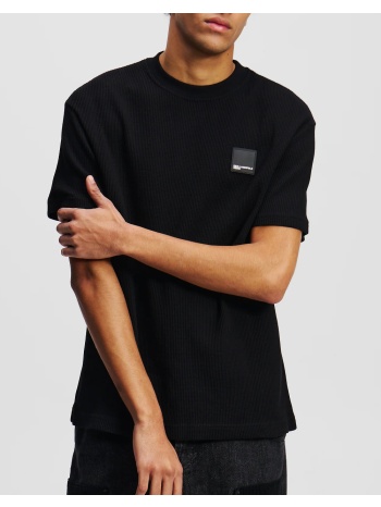 karl lagerfeld jeans klj reg ss waffle tee a1m17049-999