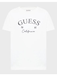guess beatriz cn ss t-shirt μπλουζα γυναικειο v6ri02j1314-g011 white
