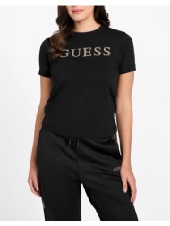 guess octavia rn ss t-shirt μπλουζα γυναικειο v6ri20j1314-jblk black