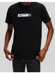 karl lagerfeld jeans klj slim graphic tee a1m17112-999 black