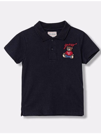 guess ss polo μπλουζα παιδικο boy n6rp02kadz4-g7v2 darkblue